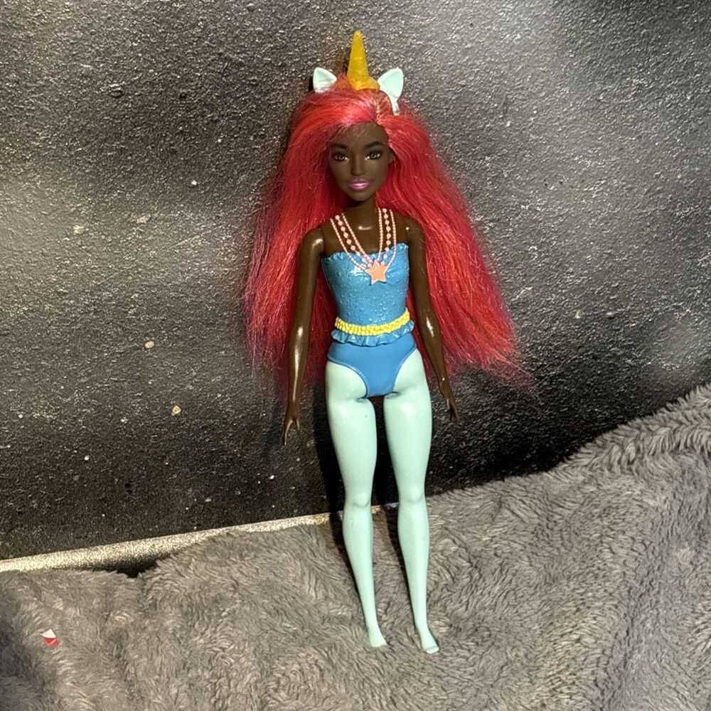 Mattel Barbie Dreamtopia Unicorn Barbie Doll African American 2021 HGR19